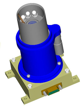 Artwork showing early version of MAHLI camera head design.
