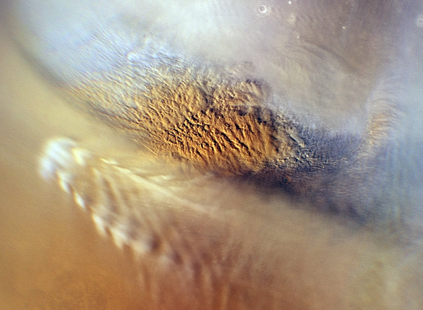 North polar weather that will be observed by the Mars Atmospheric Global Imaging Experiment (MAGIE)